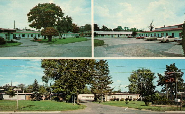 Blue Bird Motel - Old Postcard (newer photo)